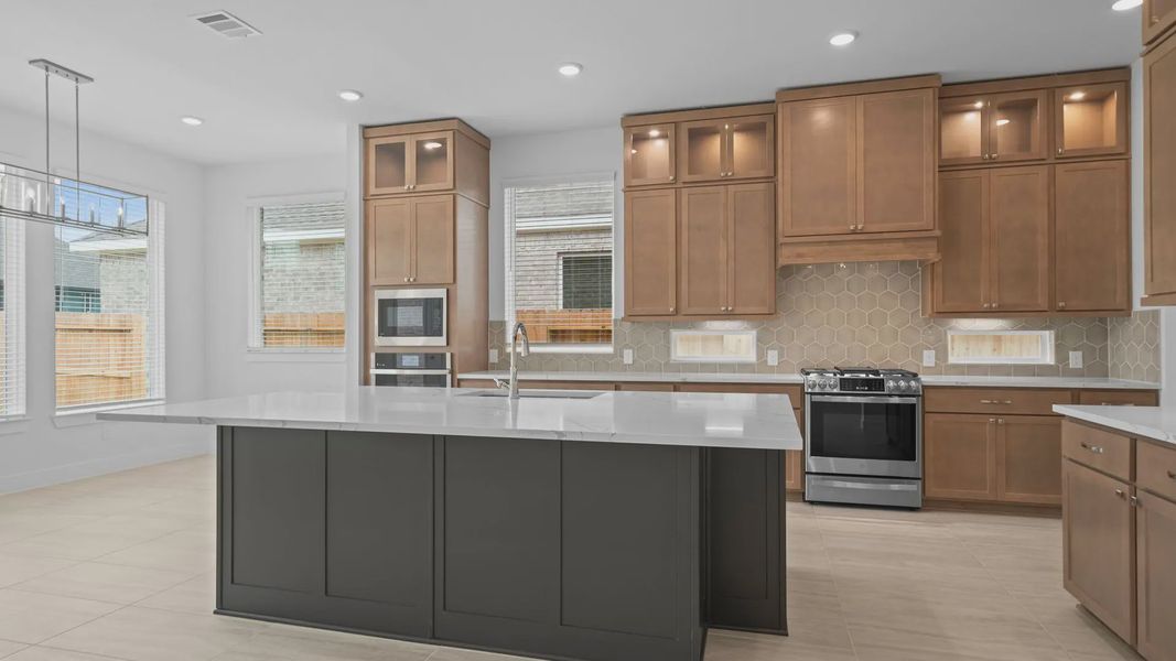 Furnished interior view inside a new home in Lakes of Cane Island, Katy (Image 6).