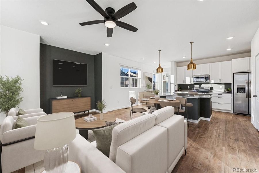 Furnished interior view inside a new home in Parkdale: Paired Homes, Erie (Image 8).