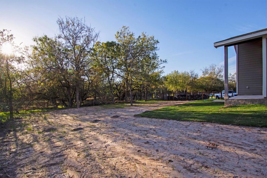 Exterior details and patio area of a home in , Bastrop (Image 27).
