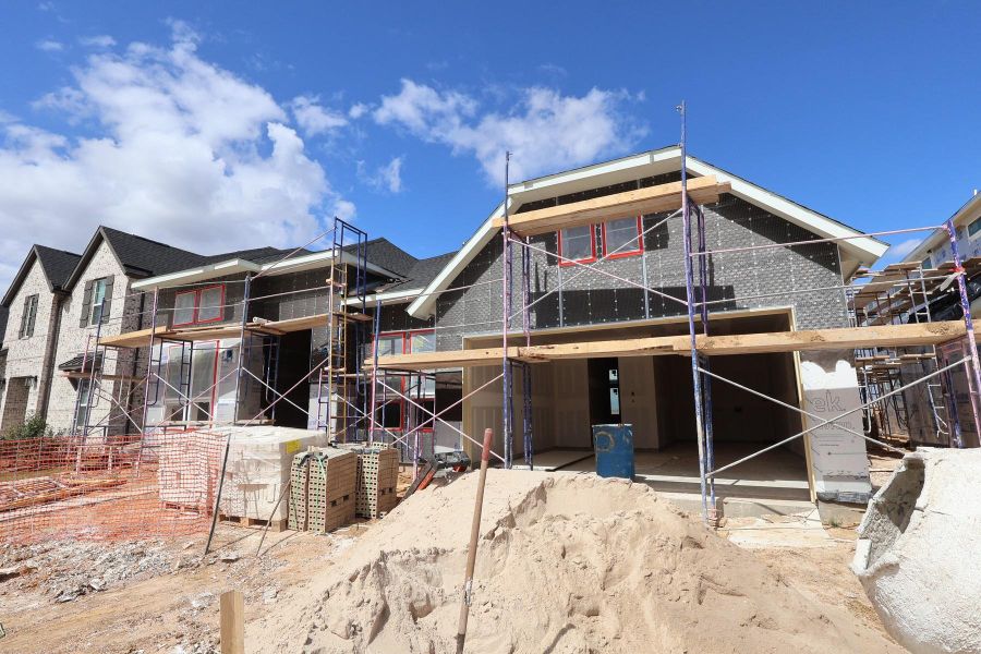In-progress construction of a new home in Dunham Pointe, Cypress, TX (Image 32). In-progress construction of a new home in Dunham Pointe, Cypress, TX (Image 32).