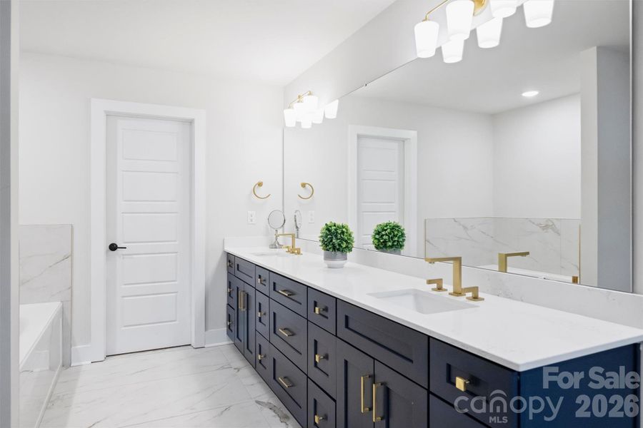 Furnished interior view inside a new home in , Charlotte (Image 26).