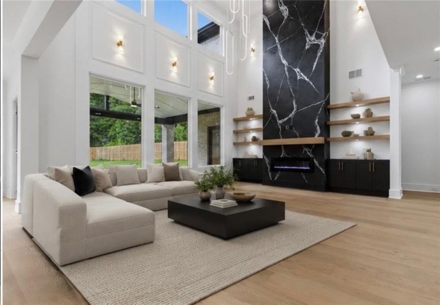 Furnished interior view inside a new home in , Lawrenceville (Image 9).