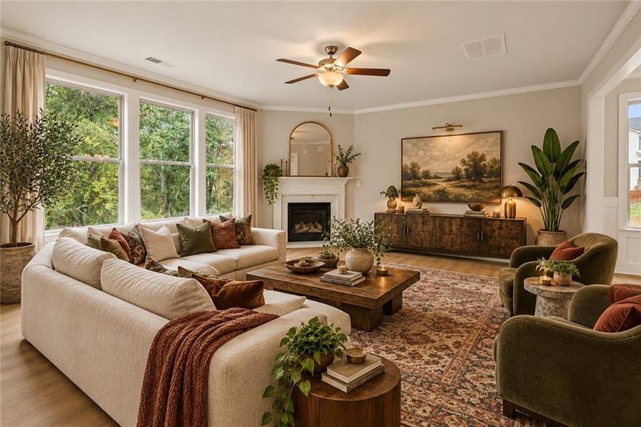 Furnished interior view inside a new home in Hellen Valley, Braselton (Image 13).