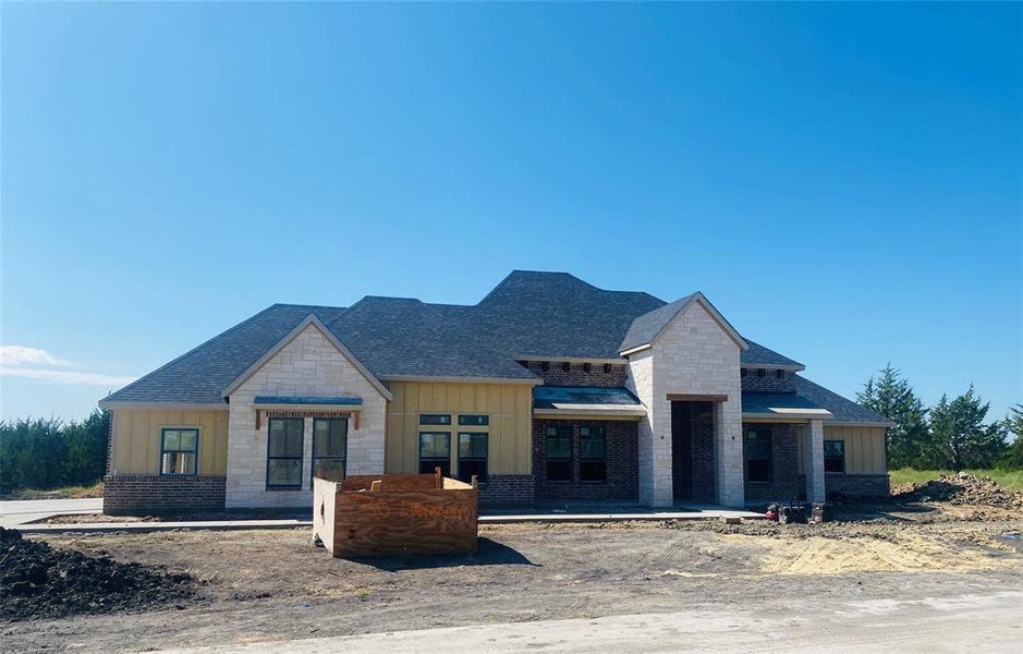 View of Unfinished front of property