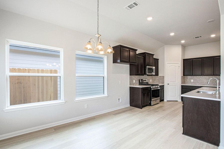 Furnished interior view inside a new home in , Bay City (Image 19).