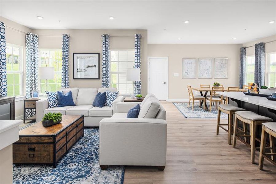 Representative furnished interior of a home built from the Ernest Hemingway by Ryan Homes in Fost, Moyock (Image 7).