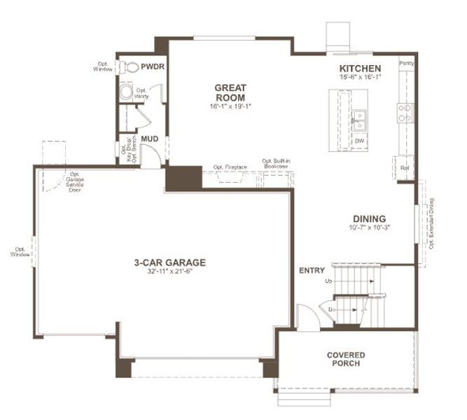 Image 19 representing the Bedford by Richmond American Homes in Kinston at Centerra, Loveland, CO. Image 19 representing the Bedford by Richmond American Homes in Kinston at Centerra, Loveland, CO.