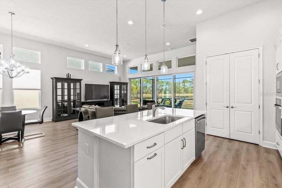 Furnished interior view inside a new home in Woodhaven, Port Orange (Image 8). Furnished interior view inside a new home in Woodhaven, Port Orange (Image 8).
