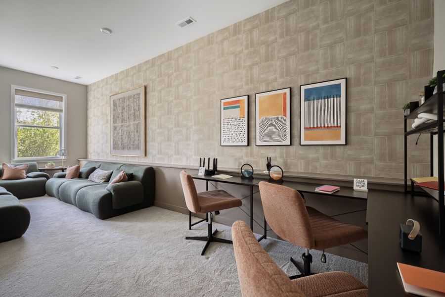 Representative furnished interior of a home built from the Blair by Fischer Homes in Twin Lakes, Hoschton (Image 27).
