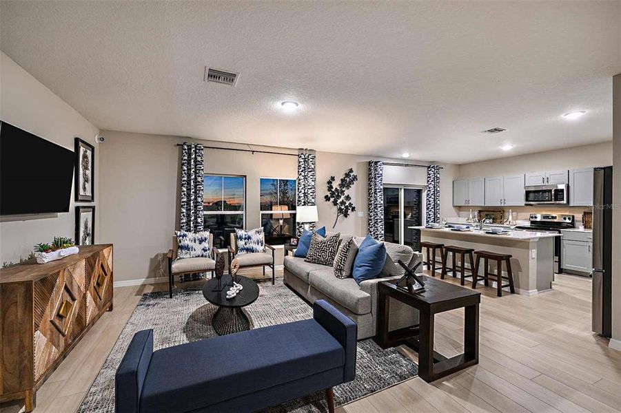 Furnished interior view inside a new home in Scenic Terrace, Haines City (Image 14).