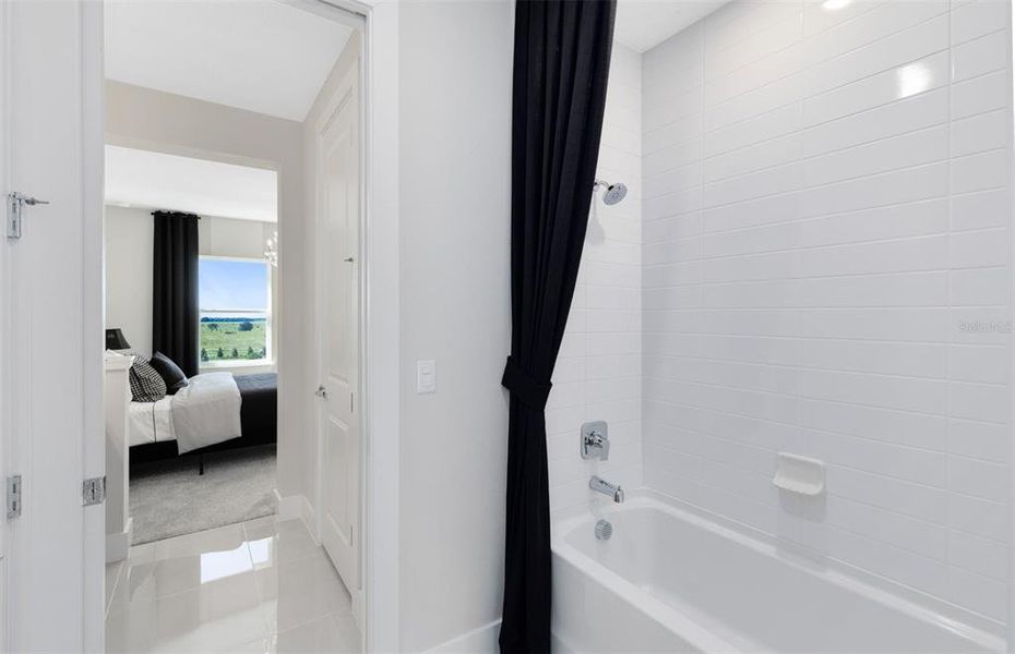 Furnished interior view inside a new home in Parkside Trails, Clermont (Image 49). Furnished interior view inside a new home in Parkside Trails, Clermont (Image 49).