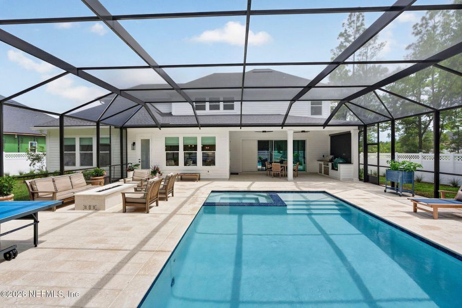 Exterior details and patio area of a home in SilverLeaf, St. Augustine (Image 26).