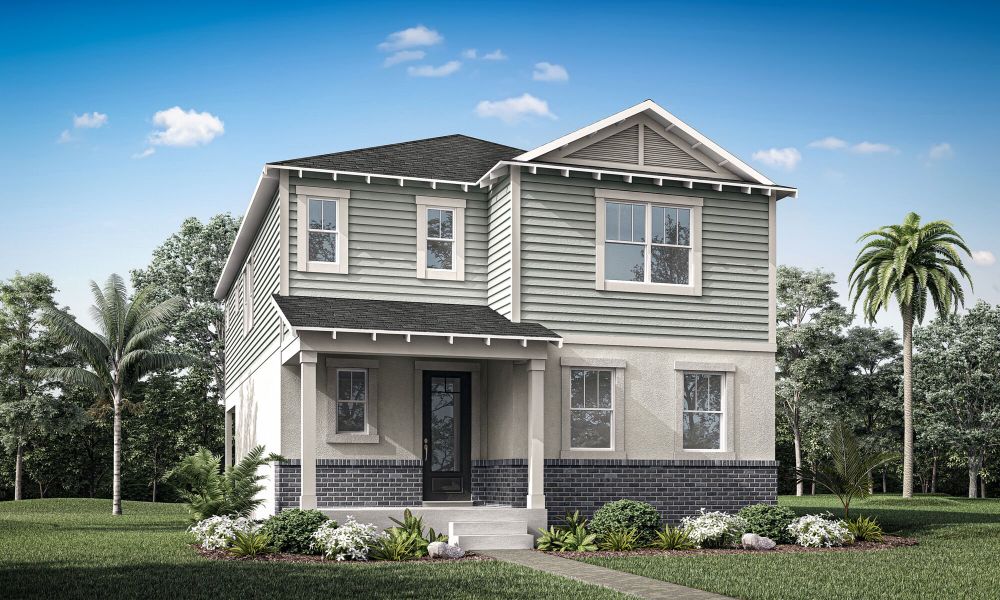 Representative exterior photo of a completed home built from the Windley by Mattamy Homes in Rainwood, Clermont, FL (Image 1). Representative exterior photo of a completed home built from the Windley by Mattamy Homes in Rainwood, Clermont, FL (Image 1).