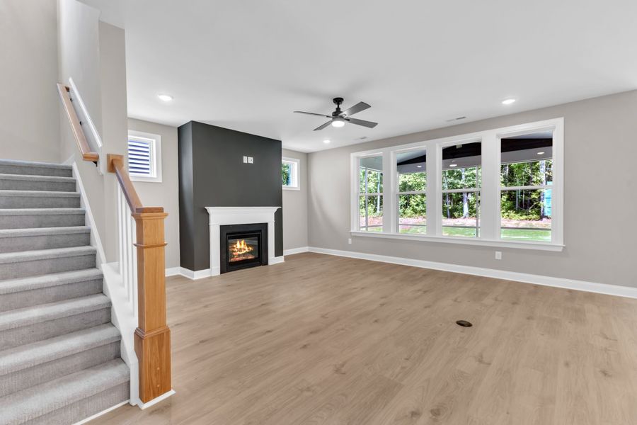 Representative unfurnished interior of a home built from the The Whitley by RobuckHomes in Kennebec Crossing, Angier (Image 32). Representative unfurnished interior of a home built from the The Whitley by RobuckHomes in Kennebec Crossing, Angier (Image 32).