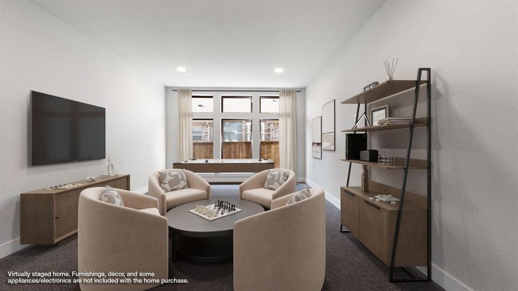 Furnished interior view inside a new home in Trinity Falls, McKinney (Image 13). Furnished interior view inside a new home in Trinity Falls, McKinney (Image 13).