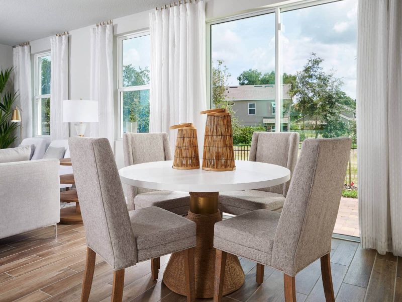 Furnished interior view inside a new home in Cypress Meadows - The Villas, Jacksonville (Image 5).