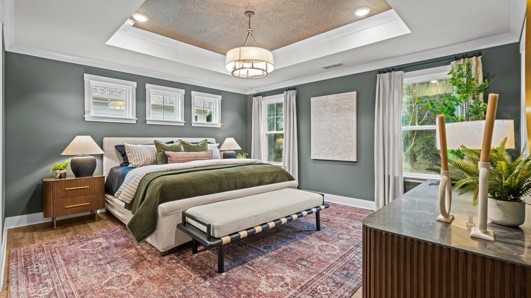 Representative furnished interior of a home built from the Pelham by DRB Homes in Whispering Pines, Franklinton (Image 16).
