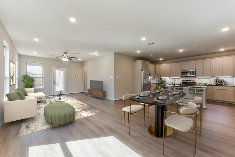 Furnished interior view inside a new home in Colony at Pinehurst, Pinehurst (Image 12).