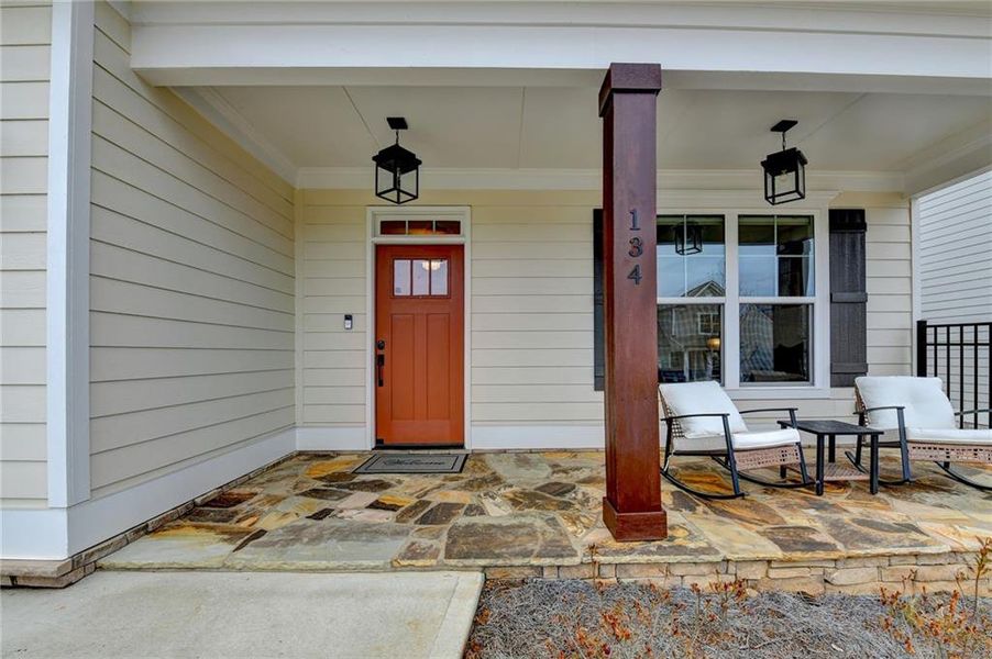 Exterior details and patio area of a home in , Woodstock (Image 4).