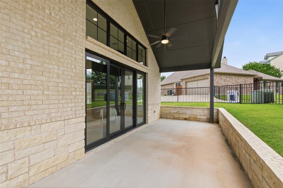 Exterior details and patio area of a home in , Fort Worth (Image 30).