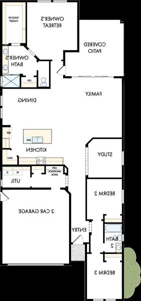 2D floor plan layout of this home in Artesa at Soleo, San Tan Valley, AZ (Image 2). 2D floor plan layout of this home in Artesa at Soleo, San Tan Valley, AZ (Image 2).