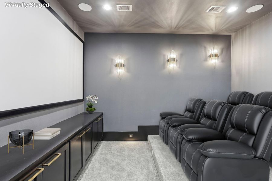 Media w/ projector and screen