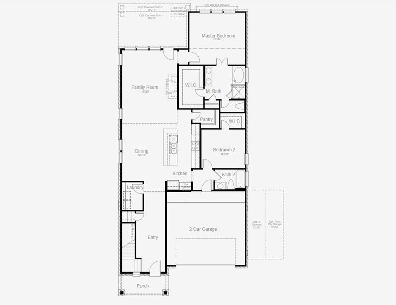2D floor plan layout for the Travis by Scott Felder Homes in The Crossvine, Schertz, TX (Image 3). 2D floor plan layout for the Travis by Scott Felder Homes in The Crossvine, Schertz, TX (Image 3).