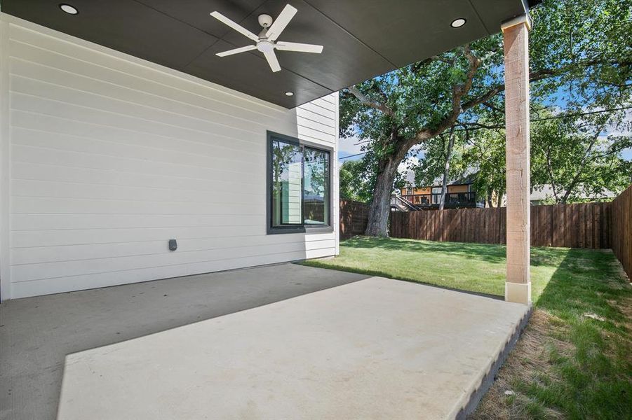 Exterior details and patio area of a home in , Dallas (Image 20). Exterior details and patio area of a home in , Dallas (Image 20).
