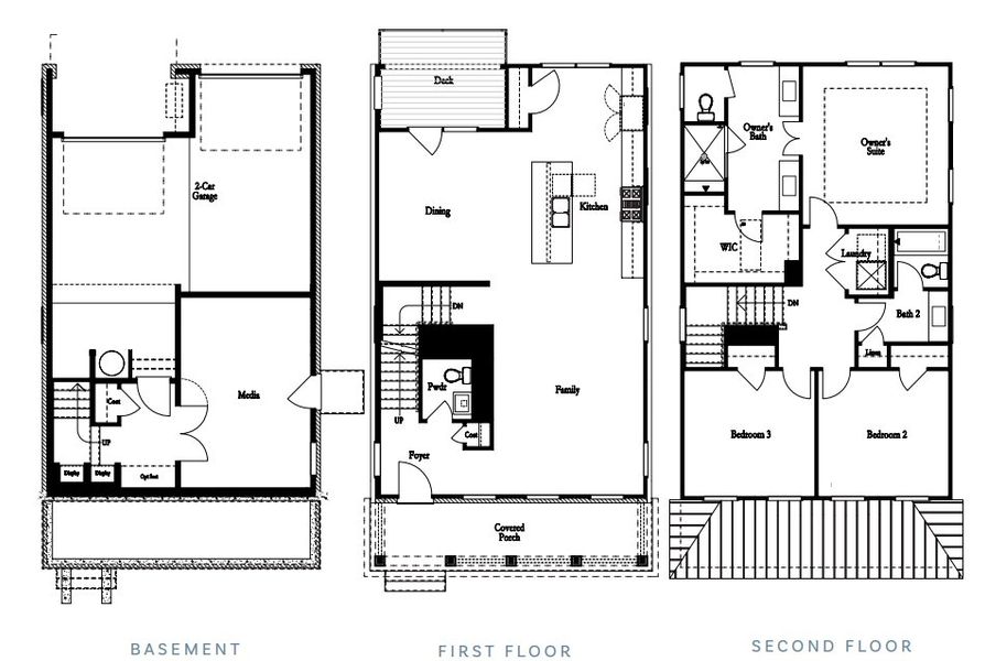 2D floor plan layout for the The Grayton by The Providence Group in Brackley Single Family, Cumming, GA (Image 6).
