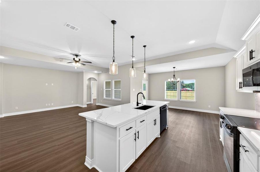 Furnished interior view inside a new home in , Greenville (Image 9). Furnished interior view inside a new home in , Greenville (Image 9).