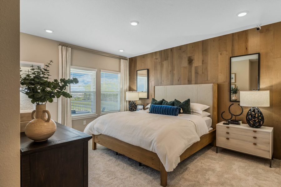 Furnished interior view inside a new home in Harvest at Ovation - Townhomes, Winter Garden (Image 15).