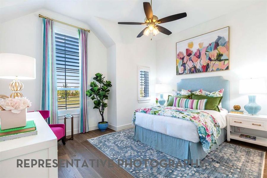 Furnished interior view inside a new home in Wildflower Ranch, Dish (Image 27).