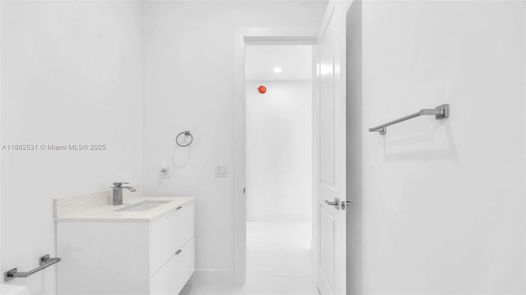 Furnished interior view inside a new home in , Miami (Image 12).