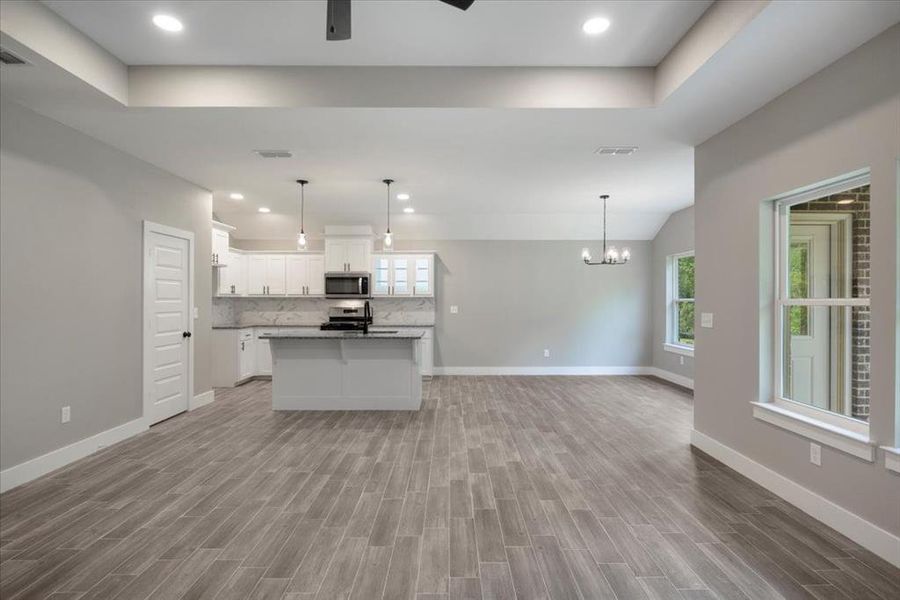 Furnished interior view inside a new home in , Lindale (Image 5). Furnished interior view inside a new home in , Lindale (Image 5).