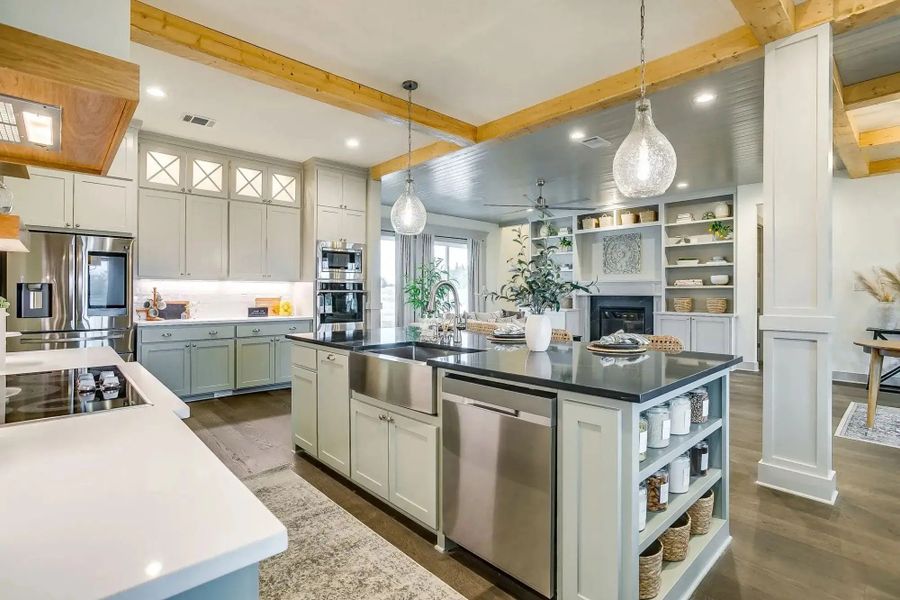 Representative furnished interior of a home built from the The Tiffany by Elmwood Custom Homes in Aledo Heights, Aledo (Image 24).