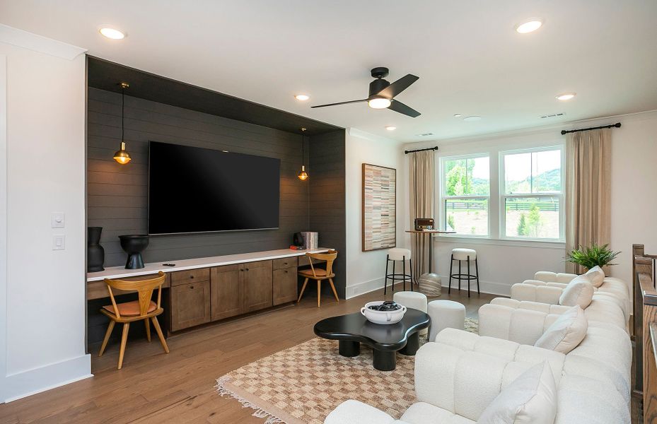 Representative furnished interior of a home built from the Fearington by John Wieland in McCoy Farm, Wesley Chapel (Image 6). Representative furnished interior of a home built from the Fearington by John Wieland in McCoy Farm, Wesley Chapel (Image 6).