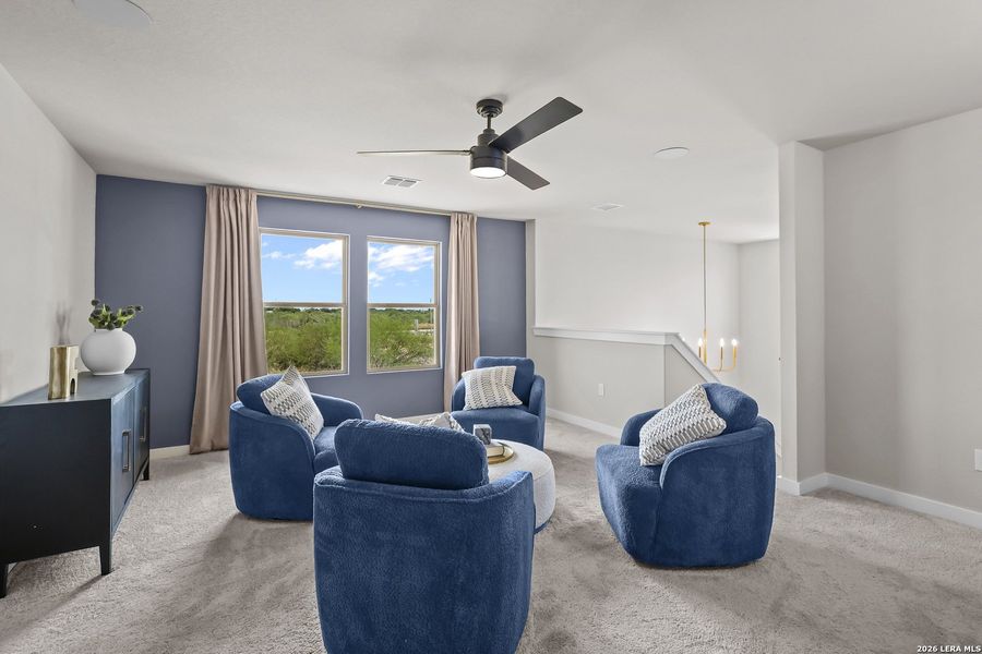 Furnished interior view inside a new home in Lone Oak, San Antonio (Image 9). Furnished interior view inside a new home in Lone Oak, San Antonio (Image 9).