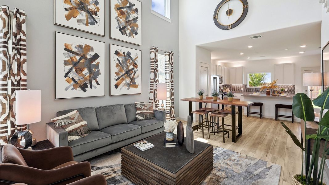Representative furnished interior of a home built from the Latitude by DRB Homes in Bel Air Village, Sherman (Image 6).