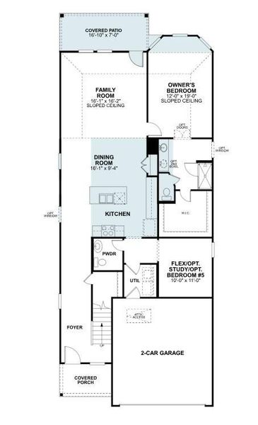 2D floor plan layout of this home in Lone Star Landing, Montgomery, TX (Image 4). 2D floor plan layout of this home in Lone Star Landing, Montgomery, TX (Image 4).