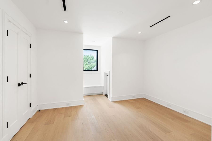 Third story flex space, ideal for game room, gym or secondary office space.
