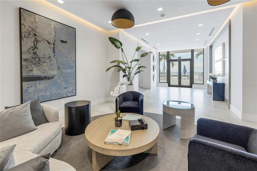 Furnished interior view inside a new home in , St. Petersburg (Image 34).