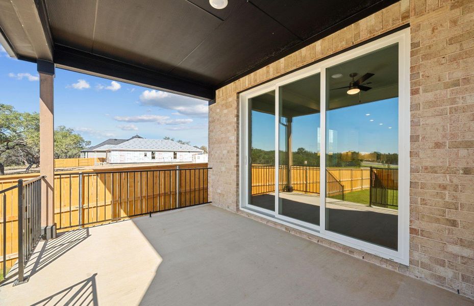 Exterior details and patio area of a home in Woodside, Georgetown (Image 17).