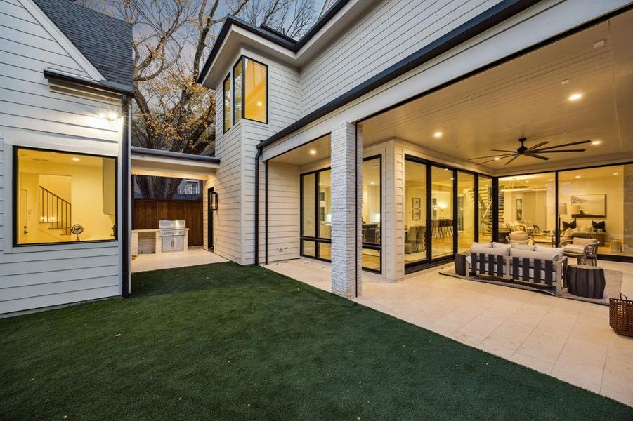 Exterior details and patio area of a home in , University Park (Image 3).