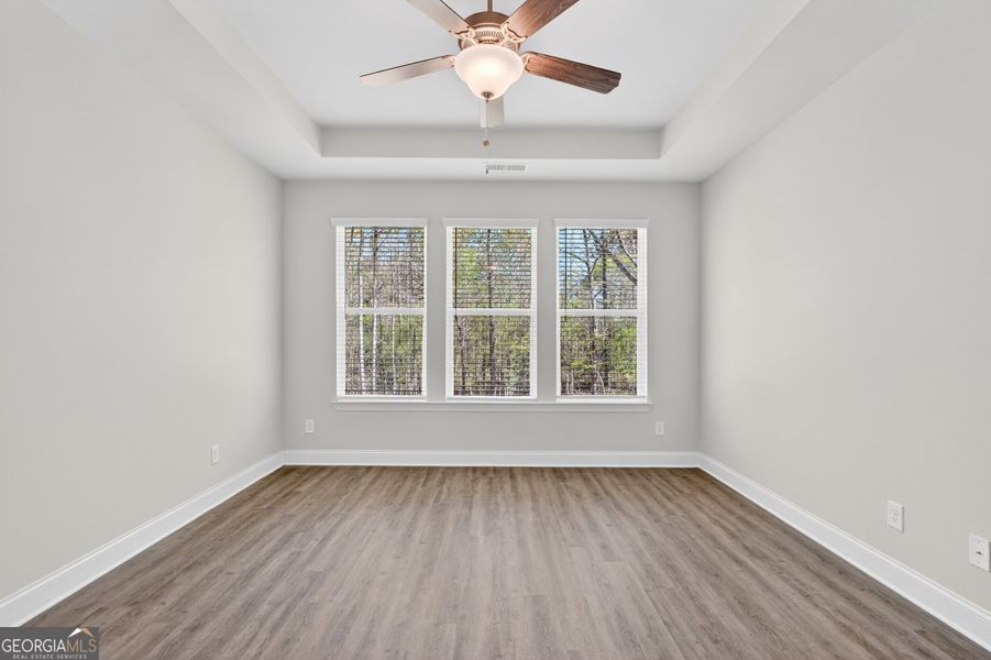 Spacious, unfurnished interior of a new home in Stone Brooke, Gray (Image 22).