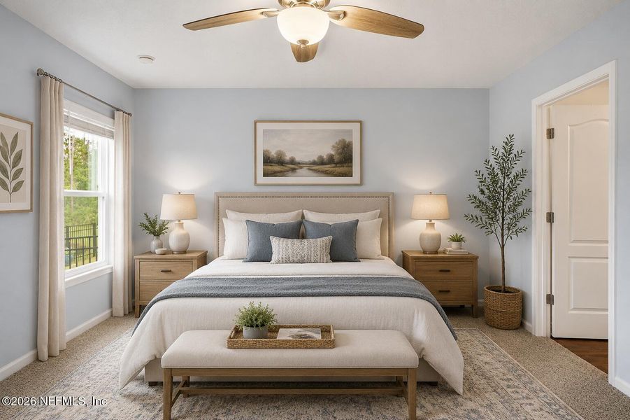 Furnished interior view inside a new home in , Bunnell (Image 19).