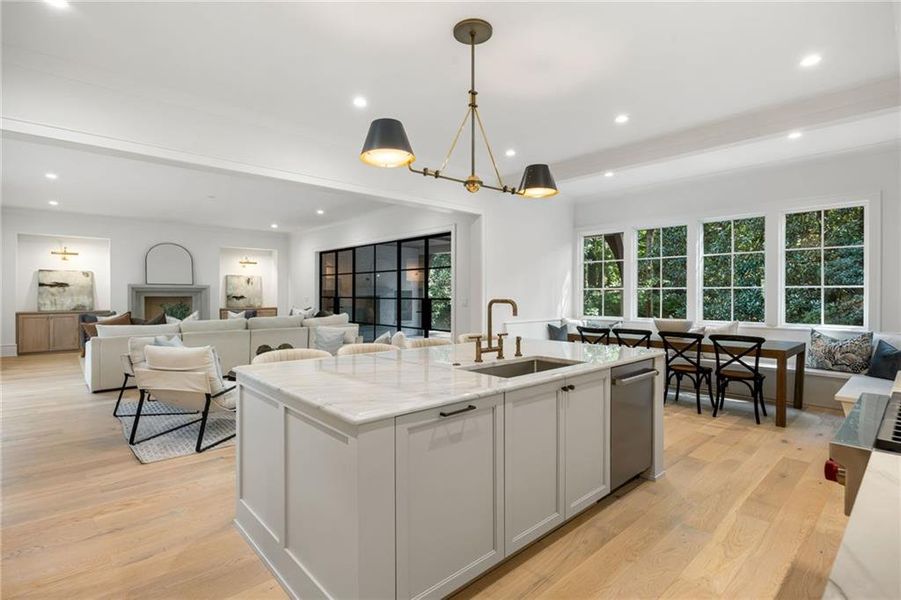 Furnished interior view inside a new home in , Atlanta (Image 50).
