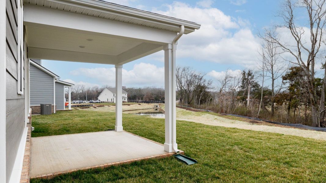 Exterior details and patio area of a home in Riley Farms, Rockvale (Image 23).