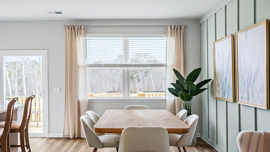 Furnished interior view inside a new home in Carolina Groves Townhomes, Moncks Corner (Image 15). Furnished interior view inside a new home in Carolina Groves Townhomes, Moncks Corner (Image 15).