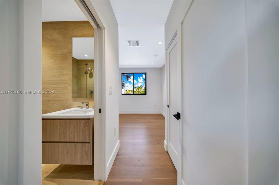 Furnished interior view inside a new home in , Miami (Image 15).