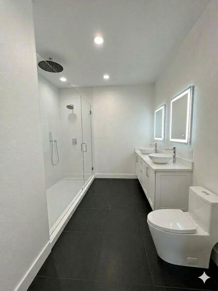 this is a rendering of the upstairs secondary bathroom this is a rendering of the upstairs secondary bathroom